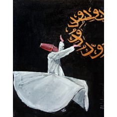 Abdul Hameed, 12 x 18 inch, Acrylic on Canvas, Figurative Painting, AC-ADHD-054